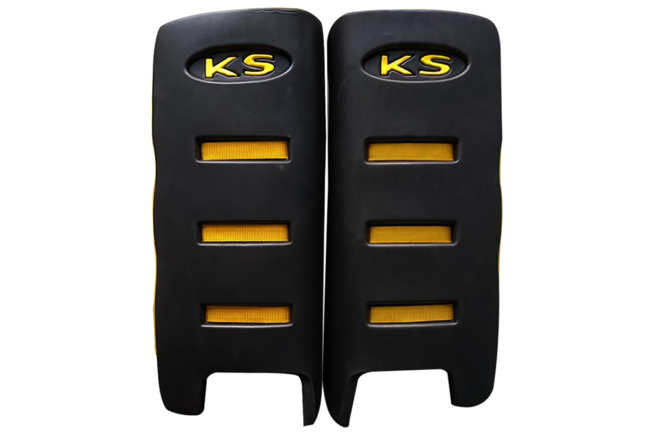 ks essential legguards black|yellow-large