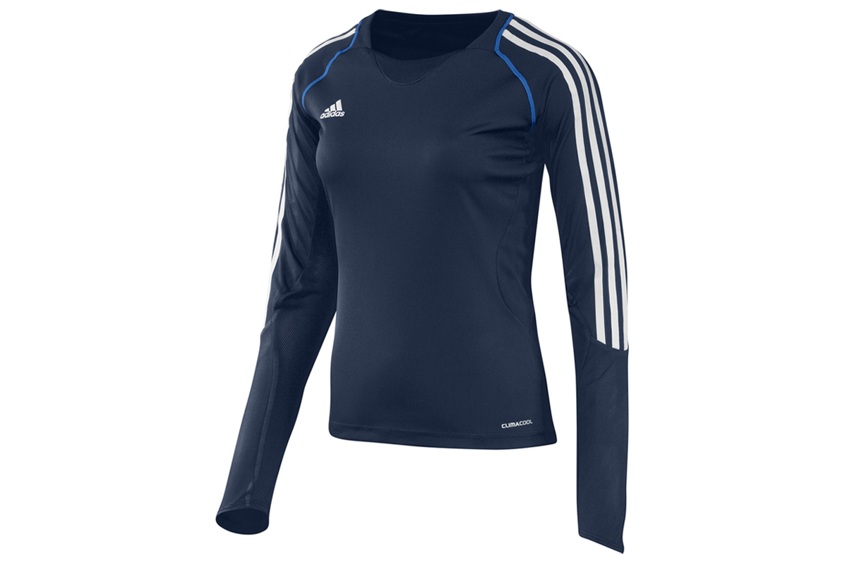 T12 women clima tee LS navy blu