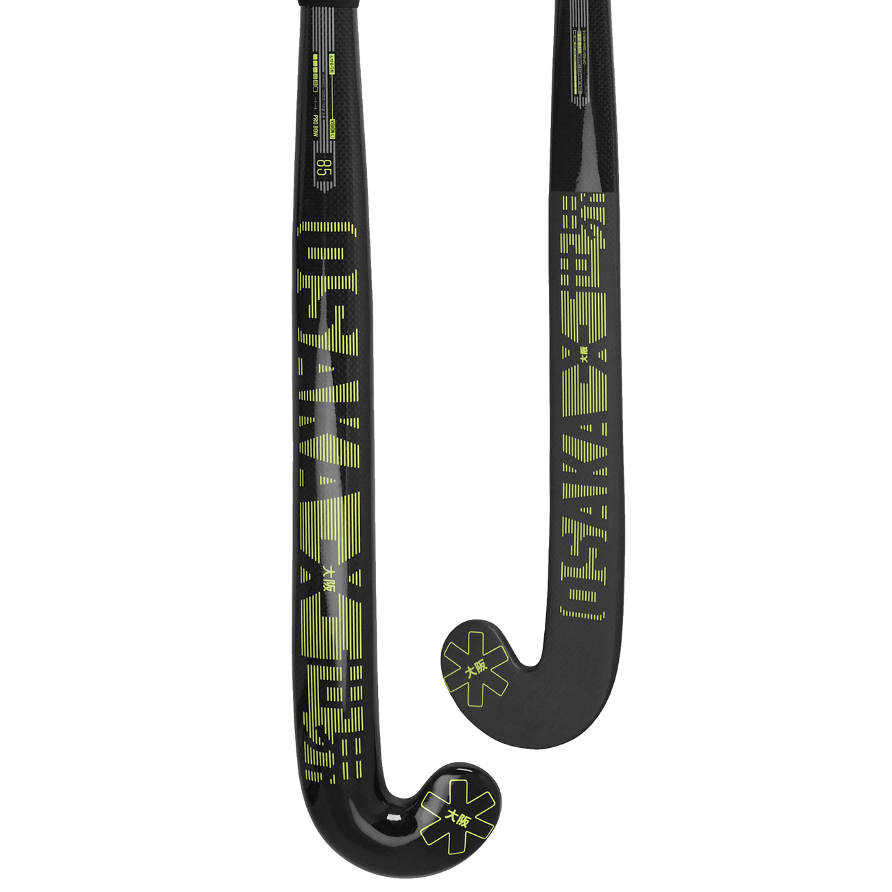 Osaka Field Hockey Stick Vision 85 - Pro Bow | Cyber Lime