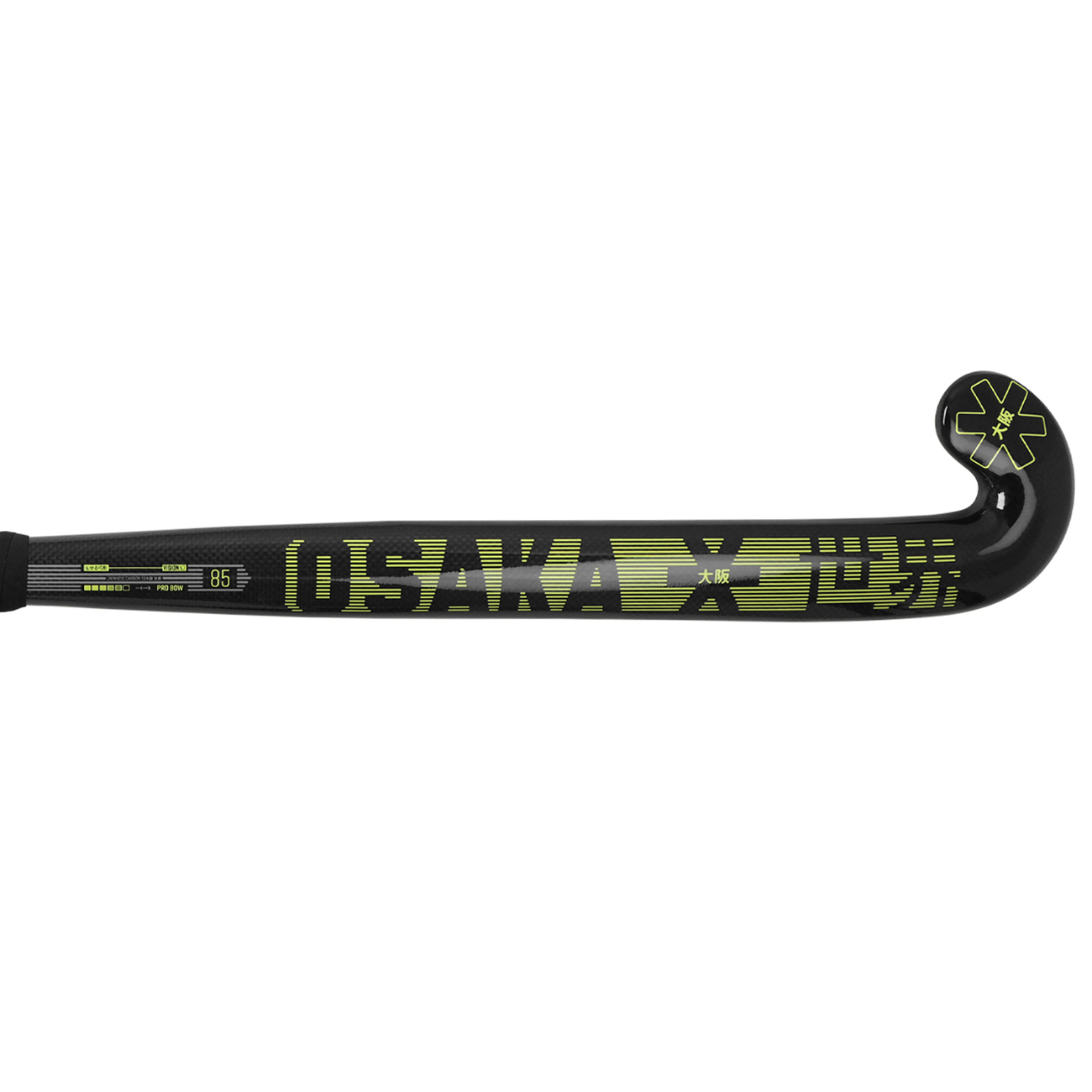 Osaka Field Hockey Stick Vision 85 - Pro Bow | Cyber Lime