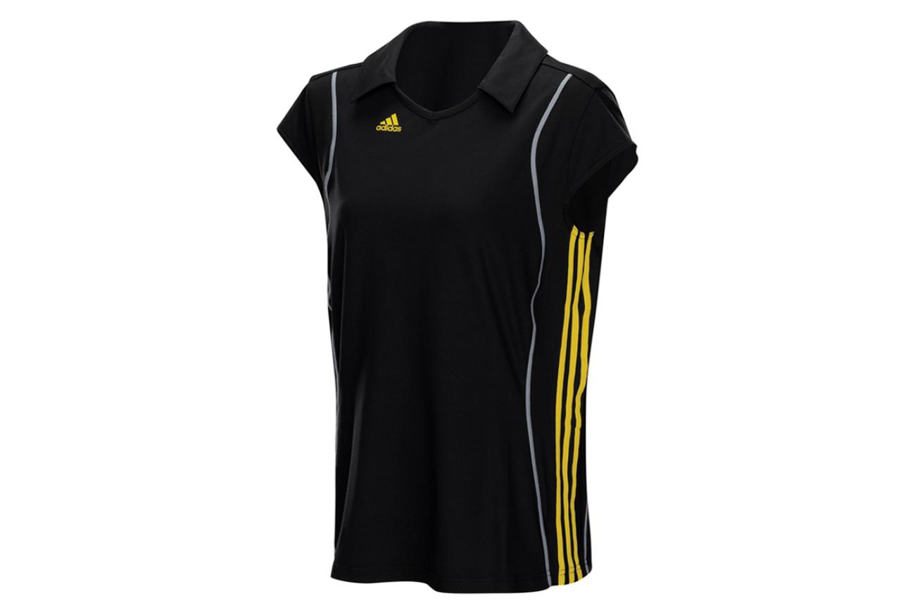 T8 women clima polo black|yellow