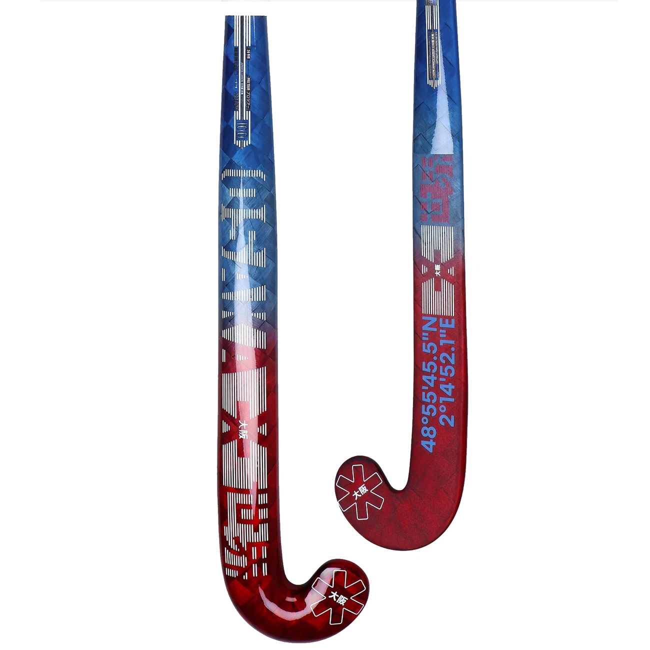Osaka Field Hockey Stick Pro Tour 100 - Pro Bow | red/blu
