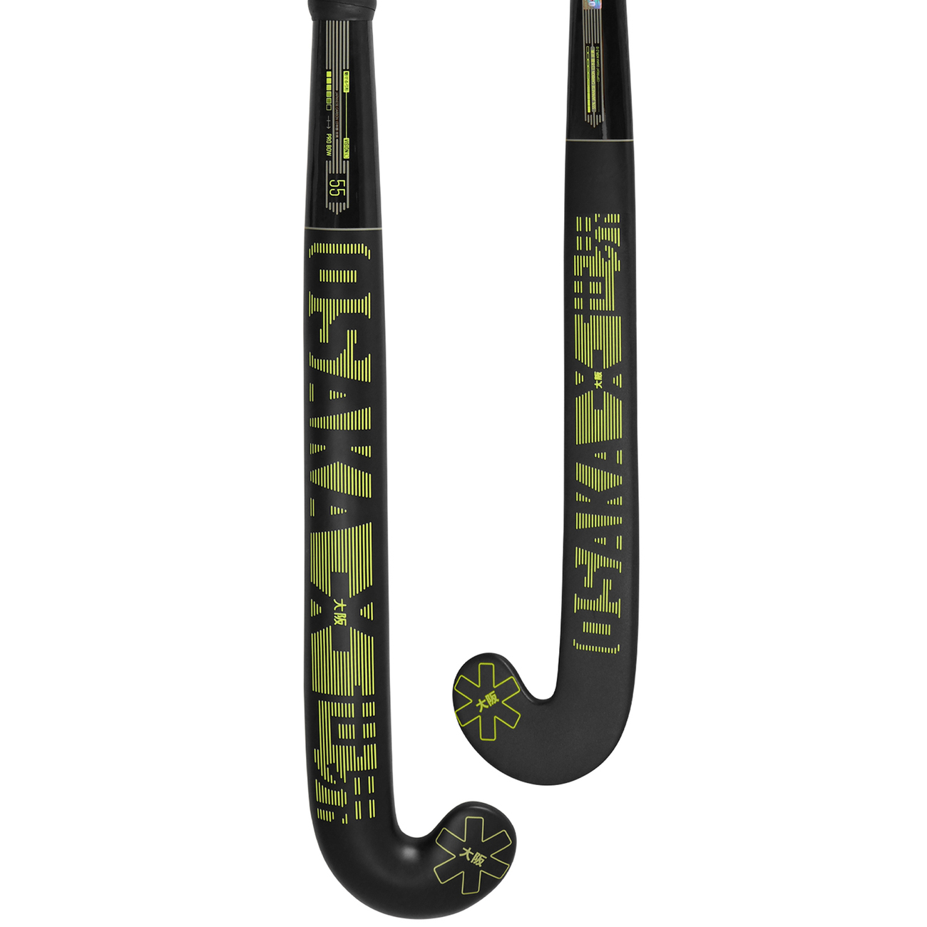 Osaka Field Hockey Stick Vision 55 - Pro Bow | Cyber Lime