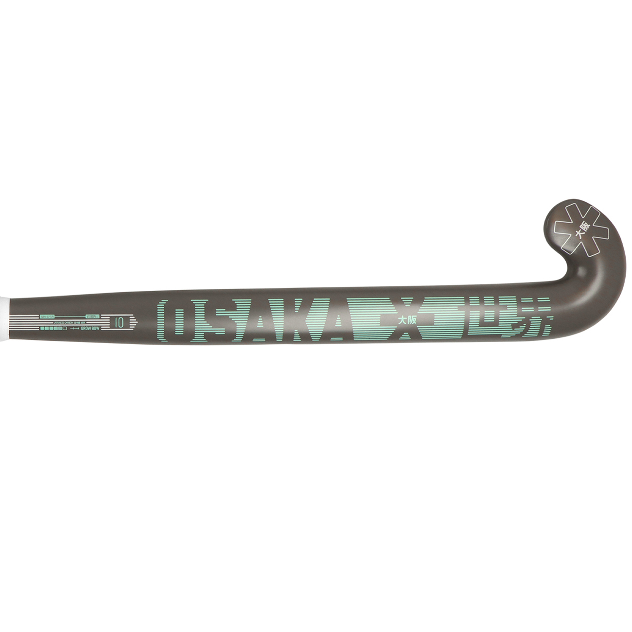 Osaka Field Hockey Stick Vision 10 - Grow Bow | Cool Grey