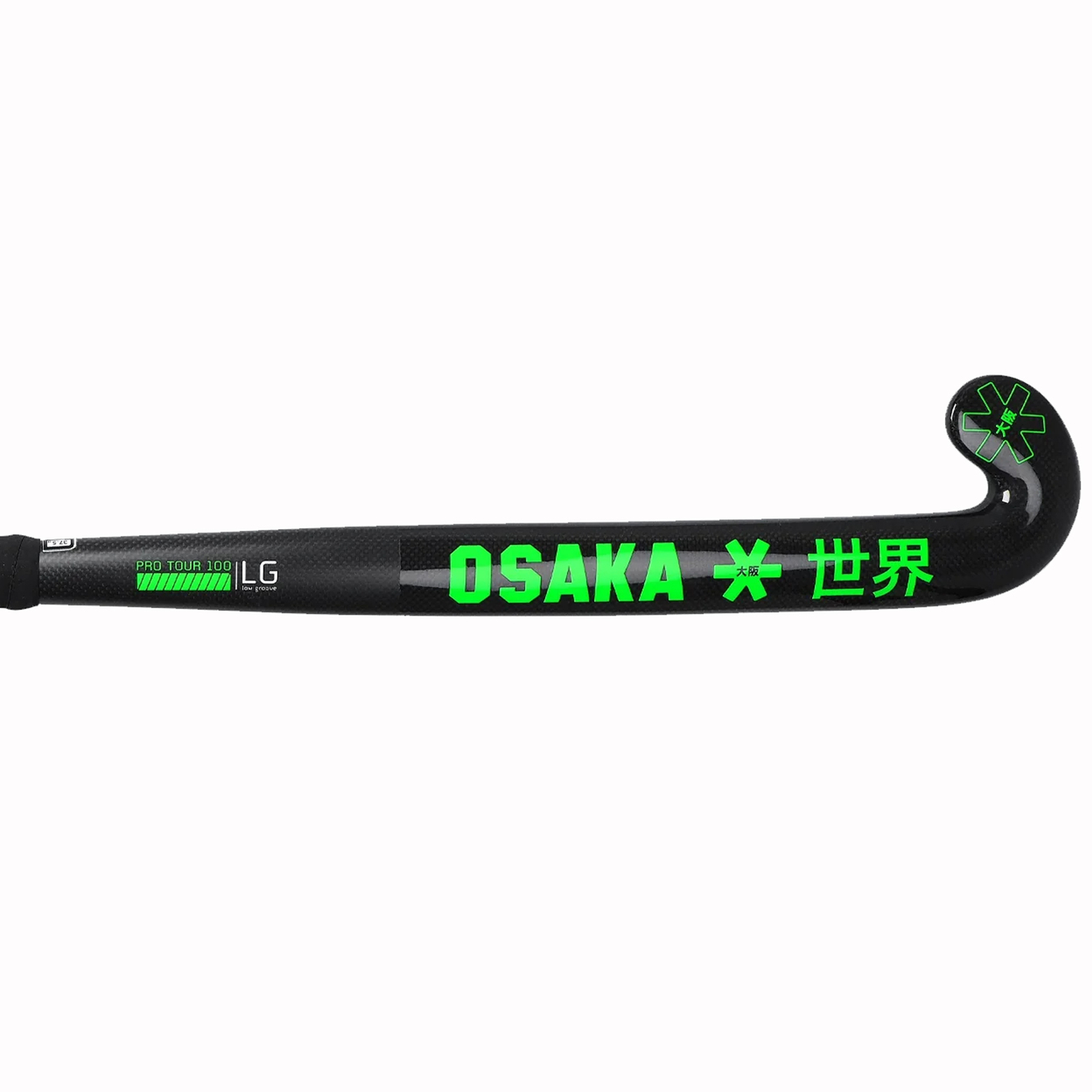 Osaka Field Hockey Stick Pro Tour 100 2.0 - Low Groove- LTD Edition White | Iconic Black