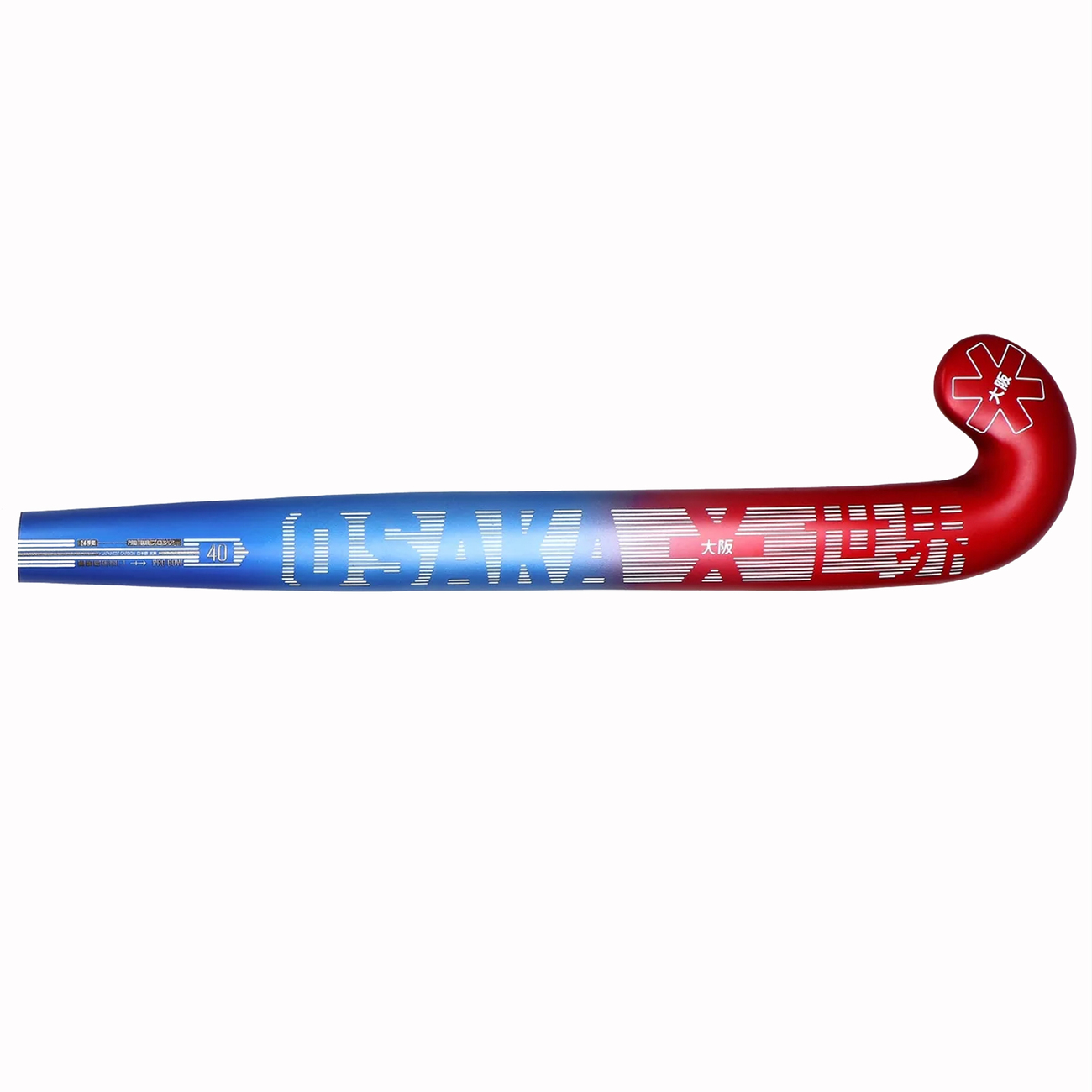 Osaka Field Hockey Stick Pro Tour 40 - Pro Bow | red/blu